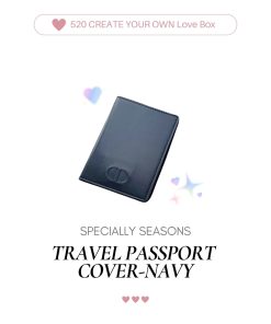 T02-TRAVEL PASSPORT COVER NAVY